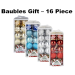 Christmas Tree Décor Balls, 16 Piece assorted